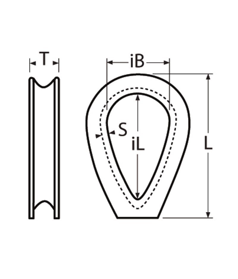 Marinetech Kous Gesloten 3mm