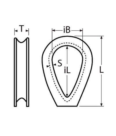 Marinetech Kous Gesloten 3mm