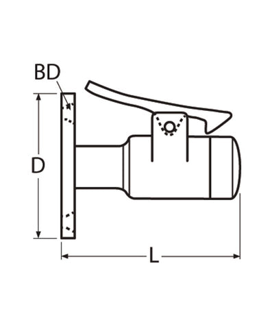Marinetech Deurstopper 50mm