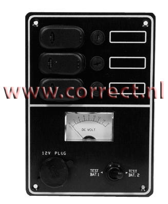 Marinetech Schakelpaneel 3-voudig