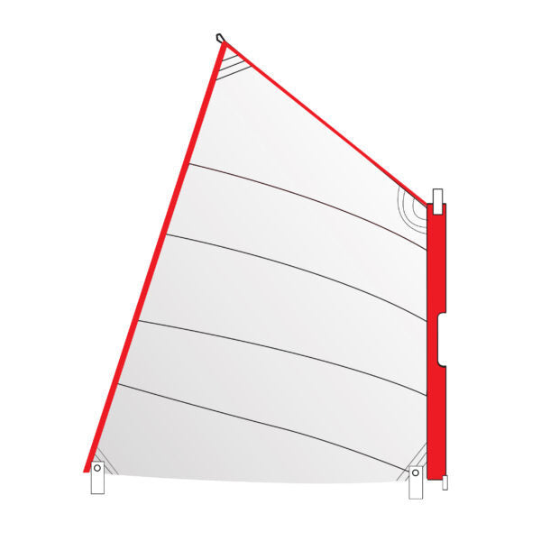 Optiparts Optimist Zeil wit