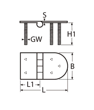 Marinetech Scharnier Gegoten