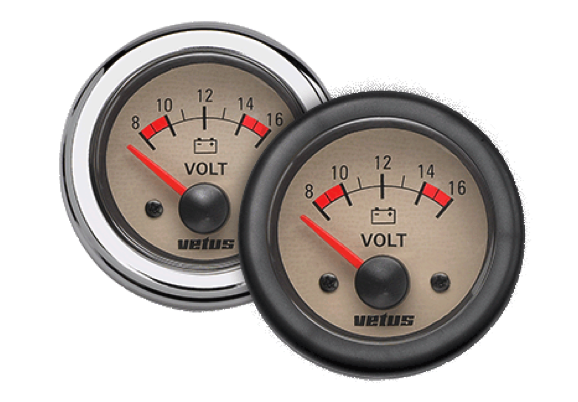 Vetus Voltmeter wit