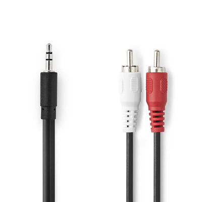 Nedis Stereo 3,5mm en 2xRCA
