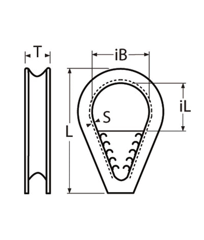 Marinetech Kous met Brug 6mm