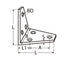 Marinetech Hoeksteun 80x50 mm