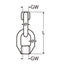 Marinetech Oogmoer Ovaal Dubbel M8