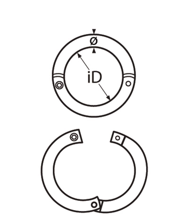 Marinetech Ring Scharnierend 8 mm