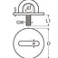 Marinetech Dekoog Rond 6mm / M8