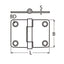 Marinetech Scharnier 49x37 mm