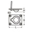 Marinetech Luikring Inbouw 47x38 mm