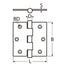 Marinetech Scharnier 75x75 mm