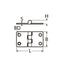 Marinetech Scharnier 38x38 mm