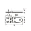 Marinetech Scharnier 110x38 mm