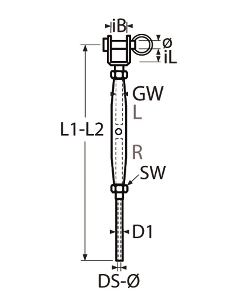 Marinetech Wantspanner M12