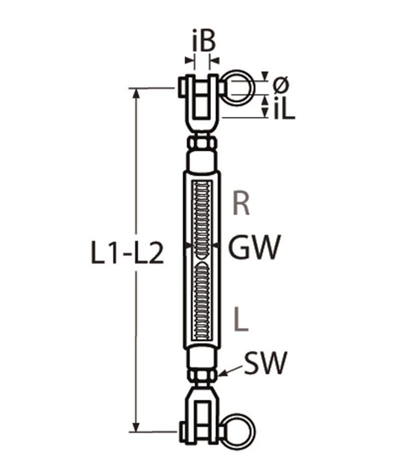 Marinetech Wantspanner M5