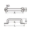 Marinetech Handgreep 100 mm