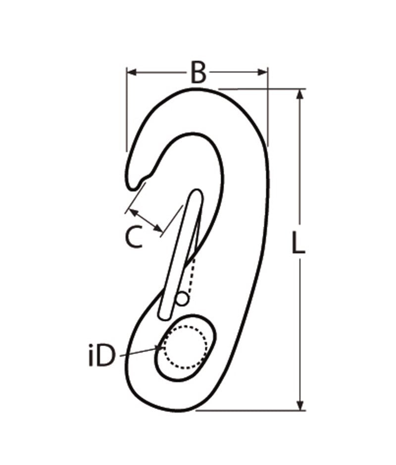 Marinetech Klephaak Open Arm 100mm