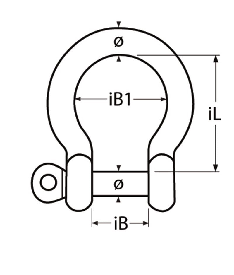 Marinetech Harpsluiting Kort 4mm
