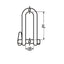 Marinetech Harp Sleutelsluiting 5mm