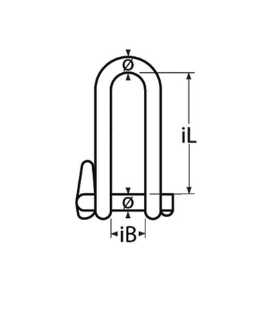 Marinetech Harp Sleutelsluiting 5mm