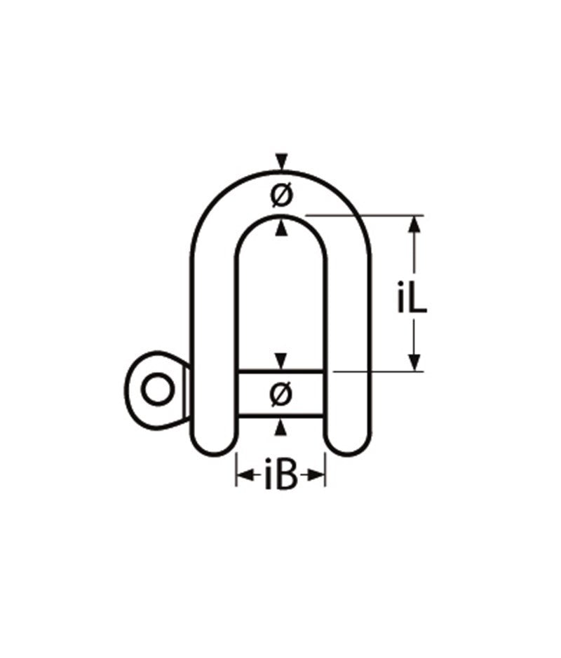 Marinetech D-Sluiting Borgbout 10mm