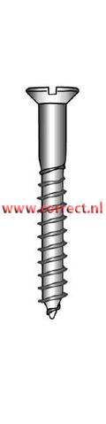 Marinetech Houtschroef PK 4x40