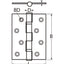 Marinetech Scharnier 100x96x3 mm