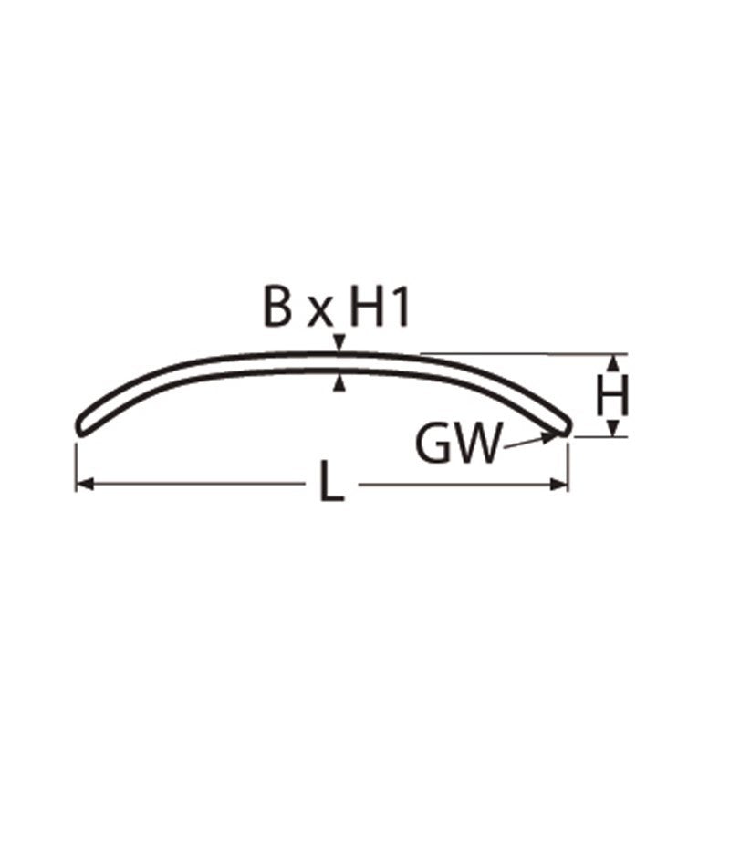 Marinetech Handgreep L=450 mm