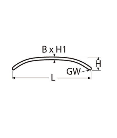 Marinetech Handgreep L=450 mm
