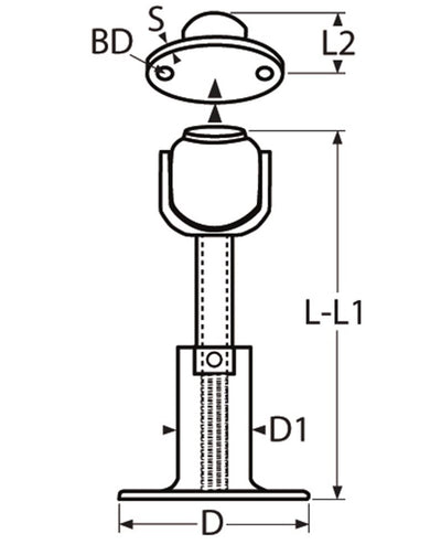Marinetech Deurklem