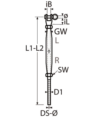 Marinetech Wantspanner M12