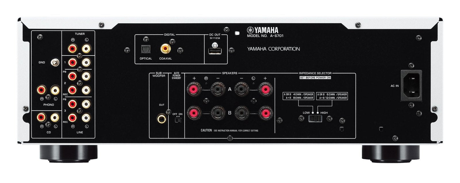 Yamaha A-S701BL zwart