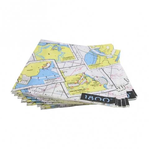 Hydrografische Kaart 1800 Servetten