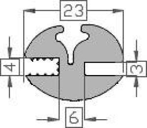 DGR Raamrubber EPDM 3/4