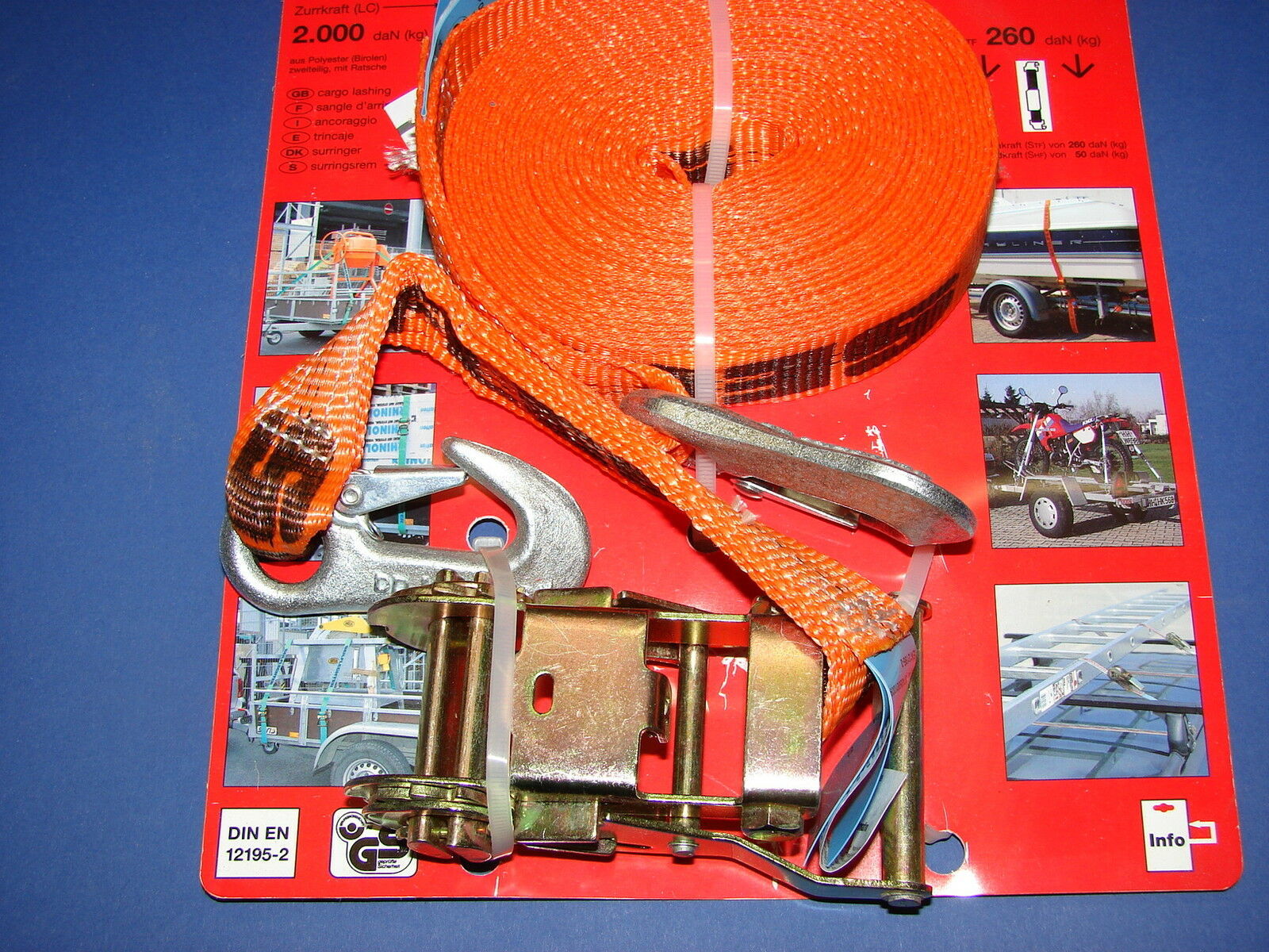 Seilflechter Spanband 36 mm x 7 meter