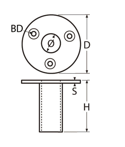 Marinetech Zeildoek buishouder