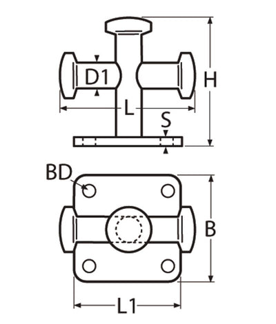 Marinetech Kruisbolder 60 mm