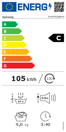 Samsung DV90T6240HH/S2