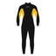 Magic Marine Rental Fullsuit 3/2mm zwart met geel