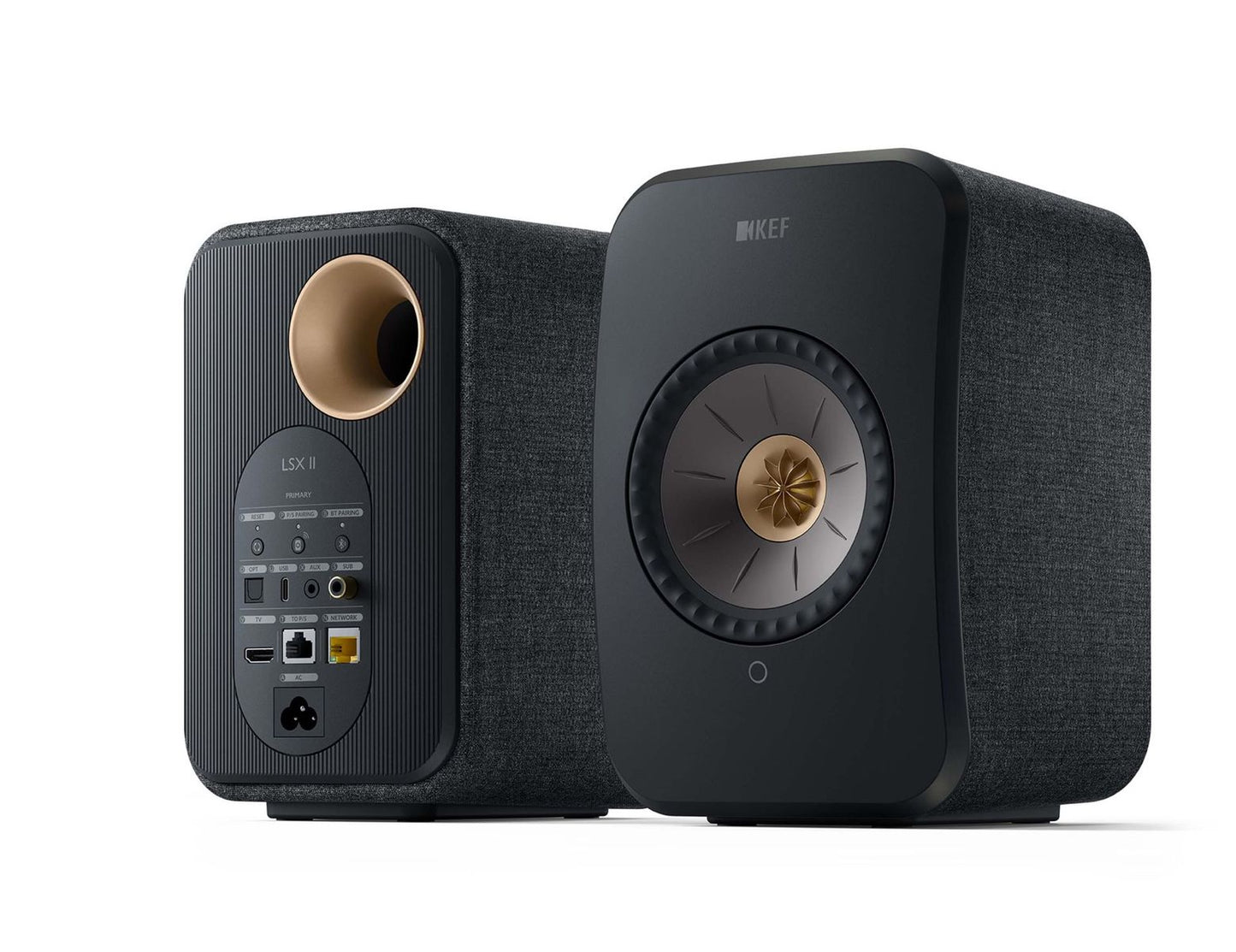 Kef LSX II set in zwart