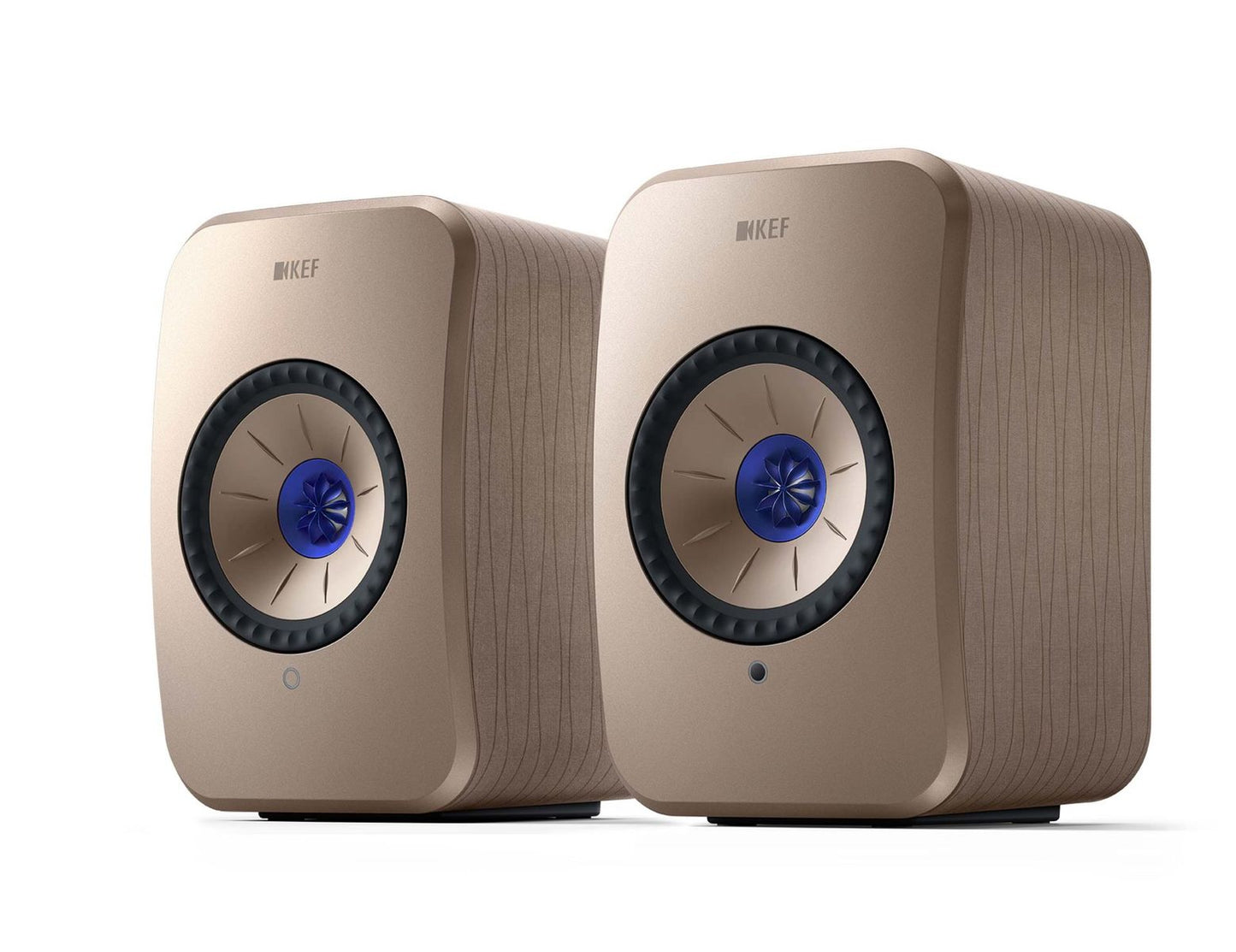 Kef LSX II set in beige