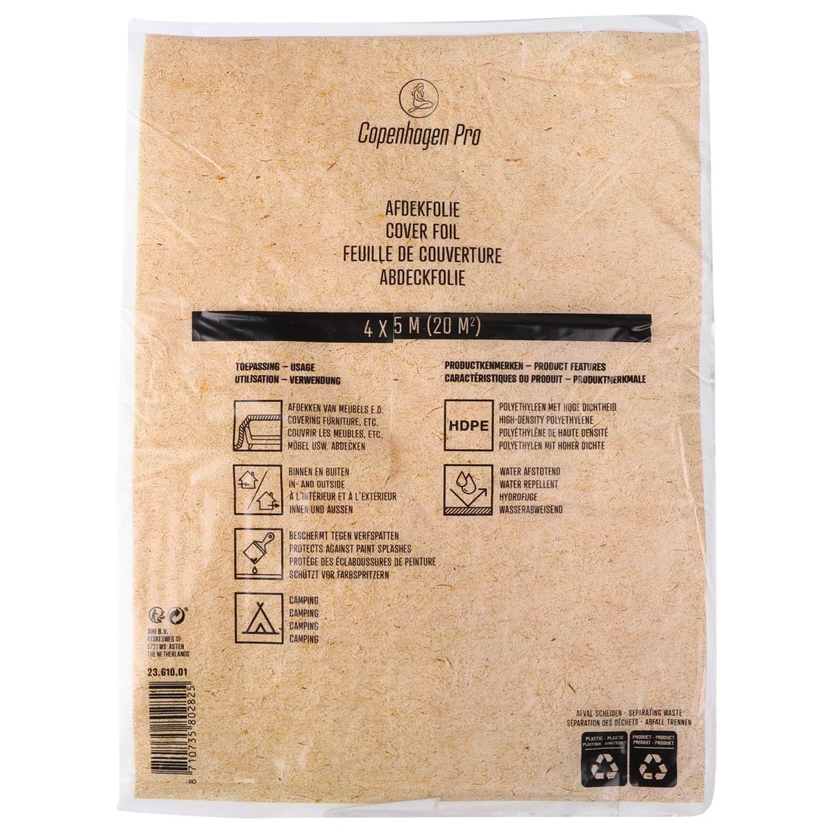 Copenhagen Afdekfolie 4x5 m