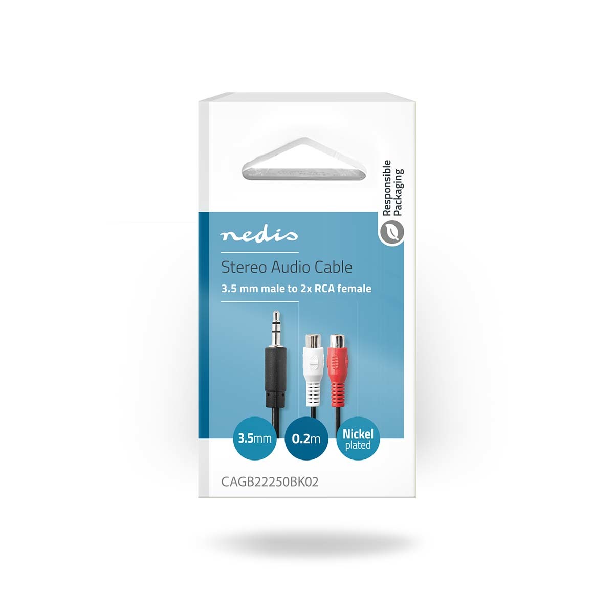 Nedis 3,5mm Jack 2x RCA tulp