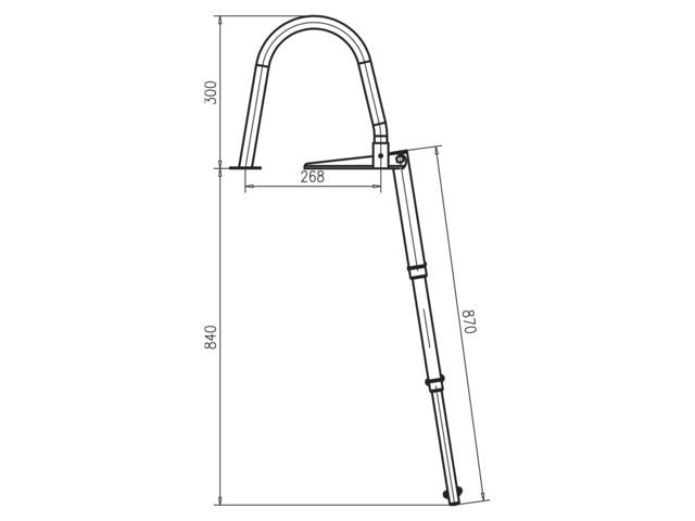 Talamex RVS Zwemtrap 3 treden