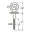Marinetech Oogbout 6x60 mm