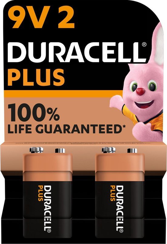 Duracell 9 Volt plus Alkaline
