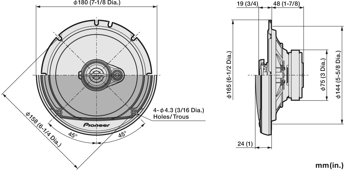 Pioneer TS-A1671F