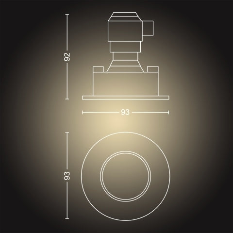 Philips AdoreHue Recessed chrome