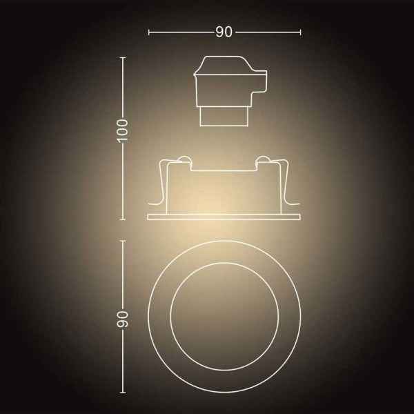Philips Milliskin Hue recessed R